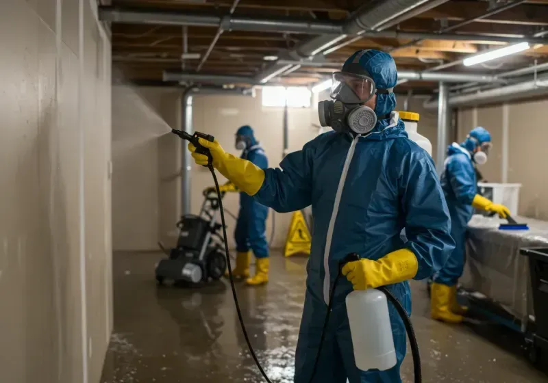 Basement Sanitization and Antimicrobial Treatment process in Willow, AK